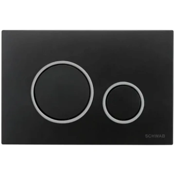 Placca Vela nero con anello cromo lucido codice pr
