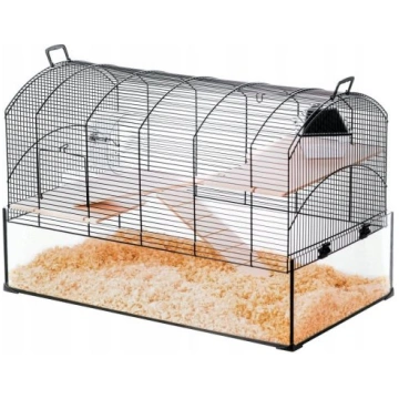 ZOLUX Cage NeoPanas XL with glass cuvette, black Z