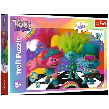 TREFL TREFL TROLLS Puzle Troļļi 3, 100 gab