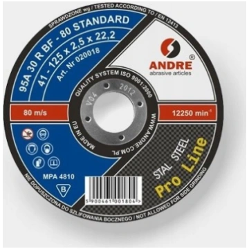 Andre Disks Metāla 125 X 2,5mm Metāls Pro Line 95a