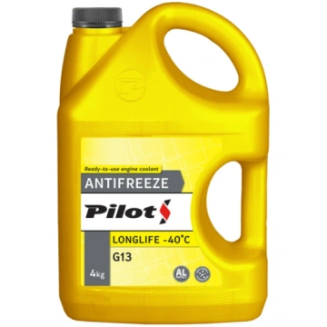 PILOT Antifrīzs LONGLIFE -40C Dzeltens 4KG 0000000