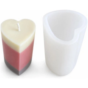Heart Pillar Candle Silicone Mold - Valentine&apos