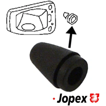 Rubber stop for fuel filler door and glove box VW