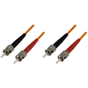 OM1 Fiber cable DELTACO, ST - ST, duplex, UPC, 62,