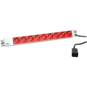 Bachmann 19" socket strip 9x protective contact C2
