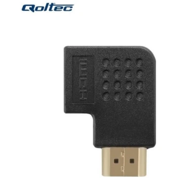 Qoltec 50529 HDMI AF Plakans 90 grādu leņķa Vada a