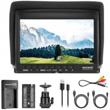 Neewer monitor polowy + USB + bateria NEEWER F100 
