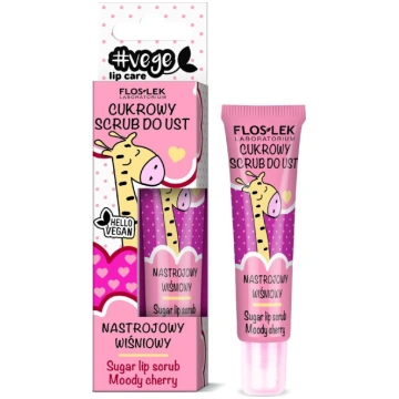 Floslek Lip Care Vege Sugar Lip Scrub Mood Cherry 