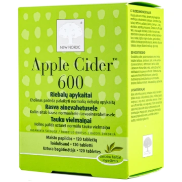 New Nordic Apple cider 600 (ābolu sidrs), 120 tabl