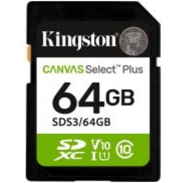 Kingston Canvas Select Plus | 64 GB | SD | Flash m