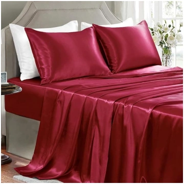 Satīna dvieļu komplekts Queen Size - 4 gabalu luks