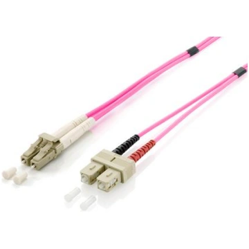 Equip LC-SC multimode fiber optic patch cable, 10.