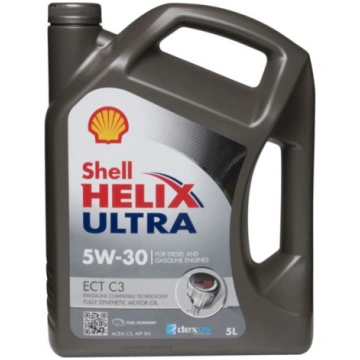 Motoreļļa Shell Ultra ECT C3 5W - 30, sintētiskais