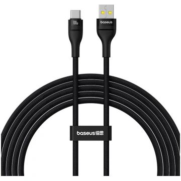 Flash 2 USB–USB-C kabelis, 100 W, 2 m (melns) BASE