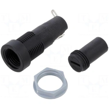 Fuse holder | 5x20mm | 10A | 250VAC | on panel | t