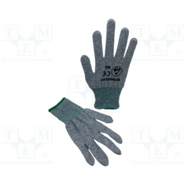Protective gloves; Size: M; ESD; polyester; Featur