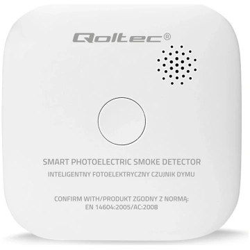 Wireless smoke detector with battery alarm 85dB QO