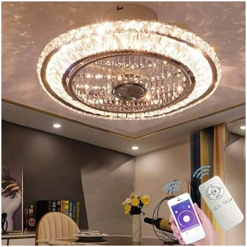 Rrbest LED griestu ventilators ar apgaismojumu, kl
