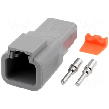 Connector: wire-wire | ATP | plug | male | Size: 1