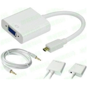 Adapter AV Renov8 micro HDMI to VGA adapter with a