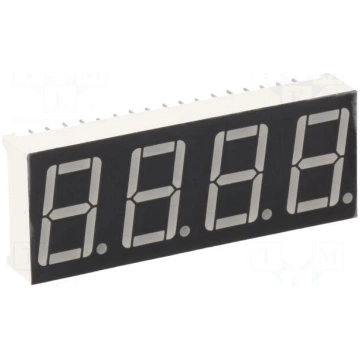 Display: LED | 7-segment | 14.2mm | 0.56" | No.cha
