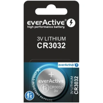 CR3032 baterijas everActive litija iepakojumā 1 gb