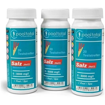 POOL kopējā sāls satura teststrīpas peldbaseinam —