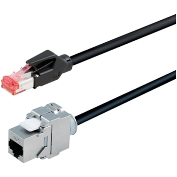 Bachmann CAT6A RJ45 cable 5m socket, TKM Keystone