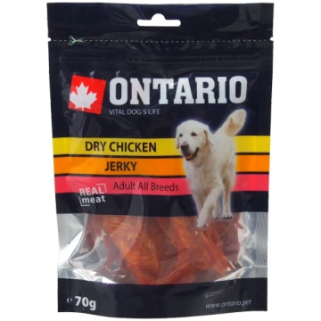 Gardums suņiem – Ontario Dry Chicken Jerky, 70 g