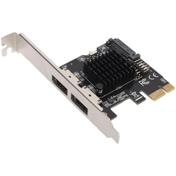 PCIE to Power ESATA Expansion Card, PCIE 1X to 2 P