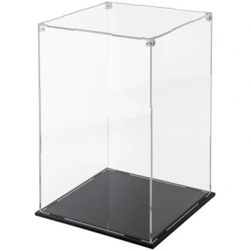Cliselda Clear Acrylic Display Case with Black Bas