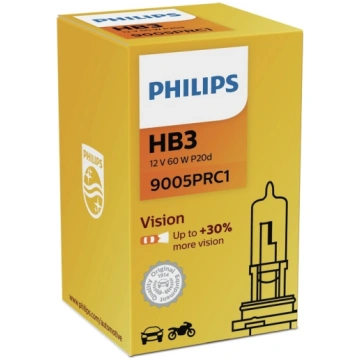 PHILIPS auto spuldze HB3 12V 60W P20D VISION 1.gab