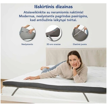 Memory foam matracis ar bambusa pārvalku 3D Air 16