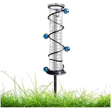 DAZZTIME Rain gauge for garden, rain gauge, frost 