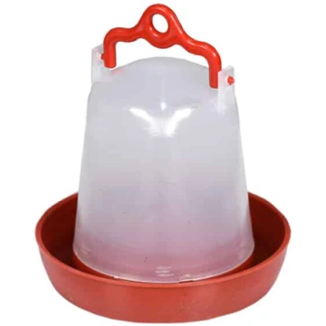 Dzirdne ar rokturīti, sarkana/balta, 0,5L
