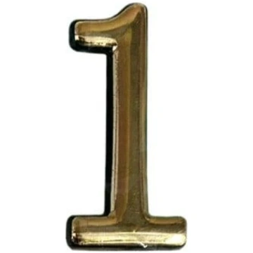 OKKO Durvju numurs N1011, 5 cm, plastmasa, misiņš