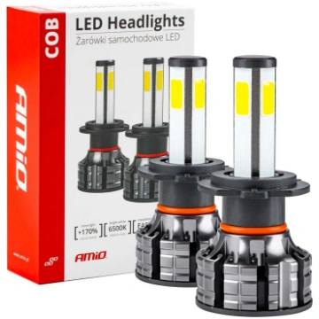 LED priekšējas spūldzes COB sērija H7 AMIO02844