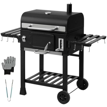 TEENO XXL grilēšanas ratiņi BBQ Smoker Charcoal Gr