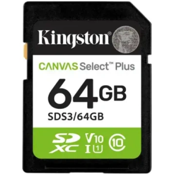 Kingston 64GB Canvas Select Plus microSD atmiņas k