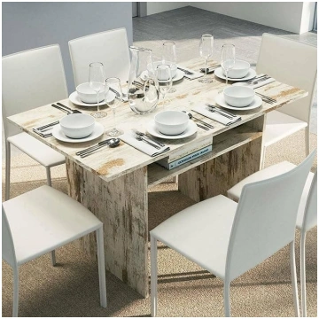 Dmora - Lavanda Extendable Console Dining Table wi