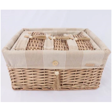 Basket WILLI STRIPE 26x18xH12cm 61043
