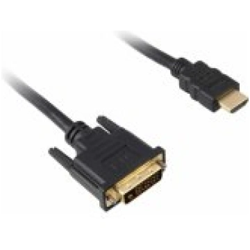 Sharkoon Cable HDMI to DVI-D 1 m Black aksesuārs 4