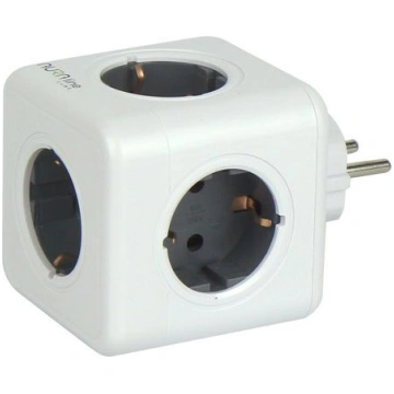 Adapteris CUBE 5 ligzdu 16A/3680W Schuko AURA līni