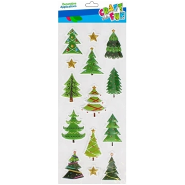 Craft with Fun OZDOBA BN NAKLEJKI PUFFY CHOINK 14S