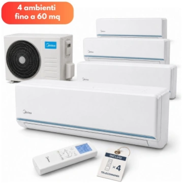 Midea Evolution Quadri Split 11,3 kW per 4 ambient