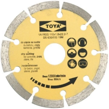 Dimanta griešanas disks betonam, ķieģeļiem 125 mm 