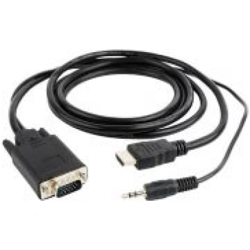 CABLE HDMI TO VGA +3.5MM/1.8M A-HDMI-VGA-03-6 GEMB
