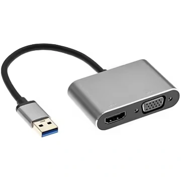 RoGer DrongDisplay Adapter USB to VGA/HDMI + Audio