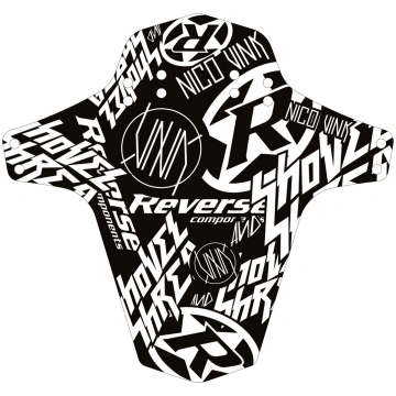 REVERSE Mudfender Nico Vink Stickerbomb (Black/Whi