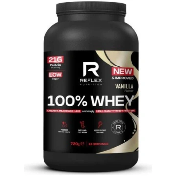 Reflex Nutrition 100% sūkalu proteīns, vaniļas gar